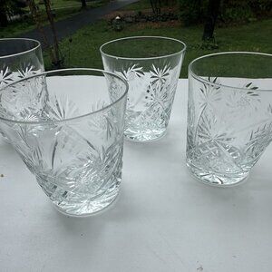 #643 Whirling Star Pinwheel Pattern  Antique 19th century American Brilliant cut